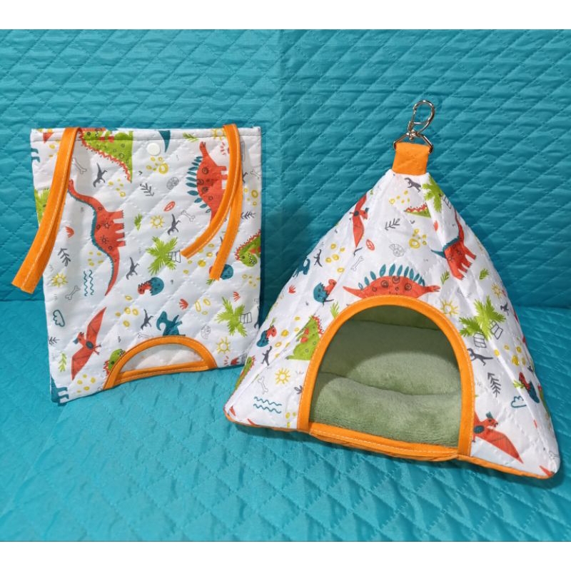 Porquinho da Índia Kit 3 peças, pet luxo com Porta Feno, Casinha e Almofadinha.