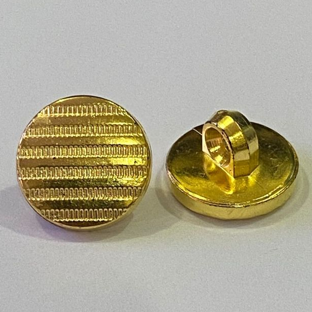 Botao Plástico com Pé Trabalhado Dourado Prata C/100 Unidades