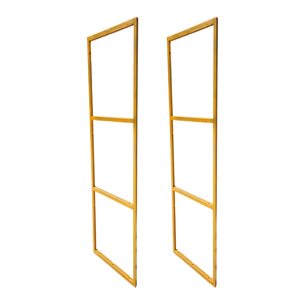 Par de Suportes Estilo Industrial Dourados para Prateleira de 20cm - (SKU3202D) em Oferta na Shopee