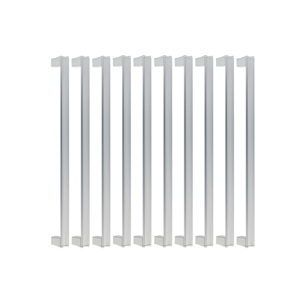 Kit 24 Puxador Aluminio Gavetao Porta De Armário Space 256mm