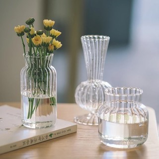 Vaso de Vidro Decoração para Flores Transparente Estilo Nórdico Vasinho para Planta Festa Casamento