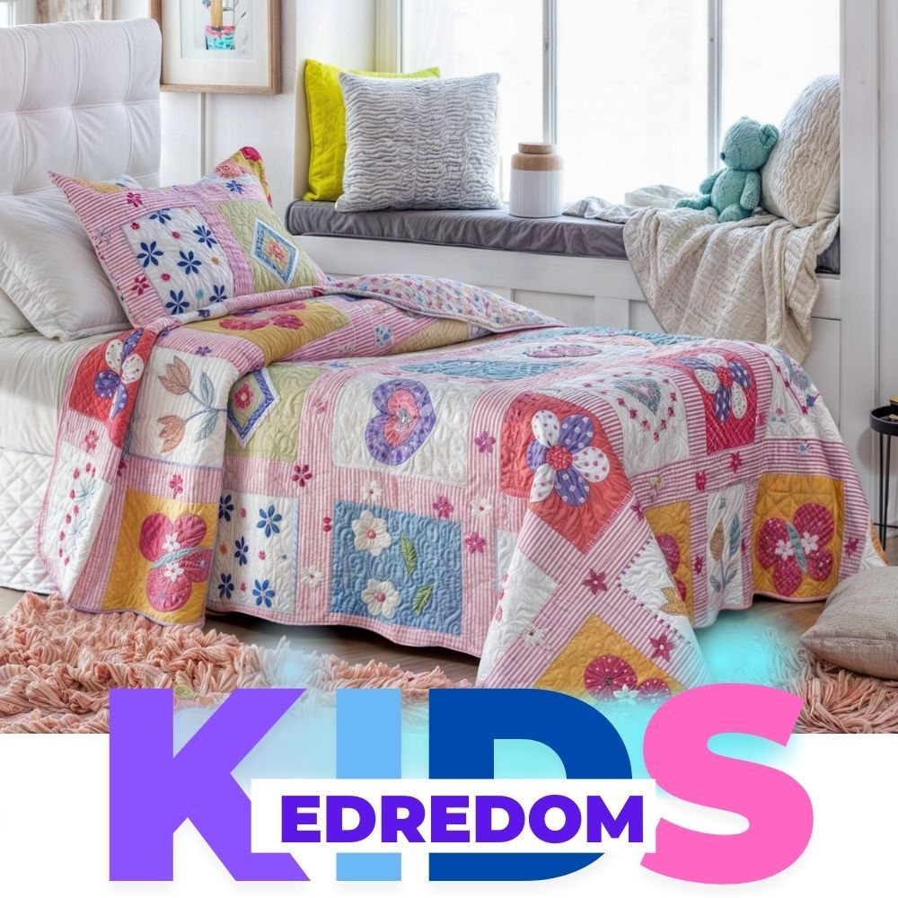 Cobre Leito Edredom Infantil Solteiro com capa de Travesseiro Feminino e Masculino