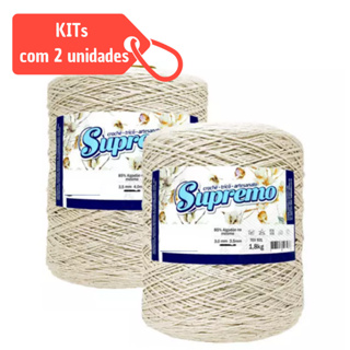 KIT 2 Barbantes Big Cru - Supremo 1,8kg (nº6 e nº8) em Oferta na Shopee