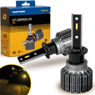 Kit Ultra led Sky H1 H3 H7 H8 H11 H16 H27 Hb3 Hb4 3000k 80w em Oferta na Shopee