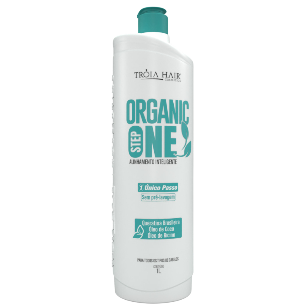 Escova Progressiva Profissional Organic Step One 1 Passo 1L Tróia Hair