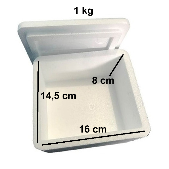 Caixinha De Isopor Medicamento 1 KG, Caixa Térmica Isopor, Caixa Térmica Isopor pequeno Sorvete .