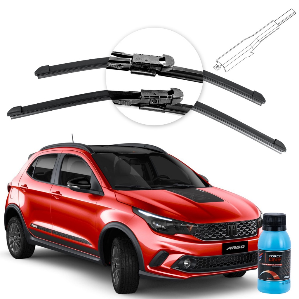 Palheta Limpador de Parabrisa Fiat Argo ano 17 a 2024 em Oferta na Shopee