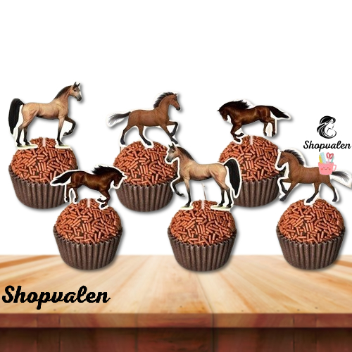 60 Topper Tags Para Docinhos Doces Cavalos De Raça Country