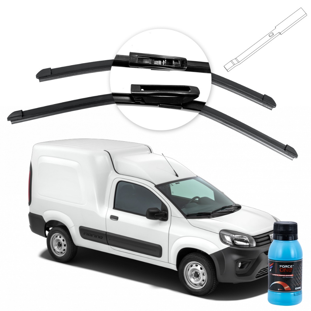 Palheta Limpador de Parabrisa Fiat Fiorino ano 21 a 2024
