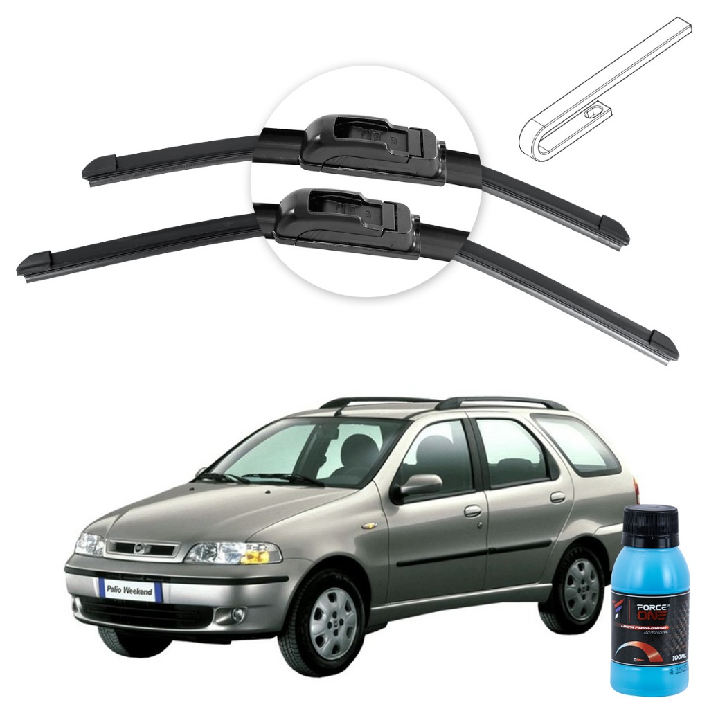 Palheta Limpador de Parabrisa Fiat Palio Weekend G2 ano 01 a 03 Universal