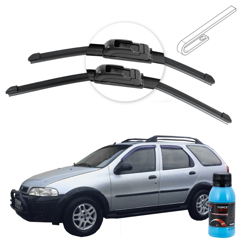 Palheta Limpador de Parabrisa Fiat Palio Adventure G2 ano 01 a 03 Universal