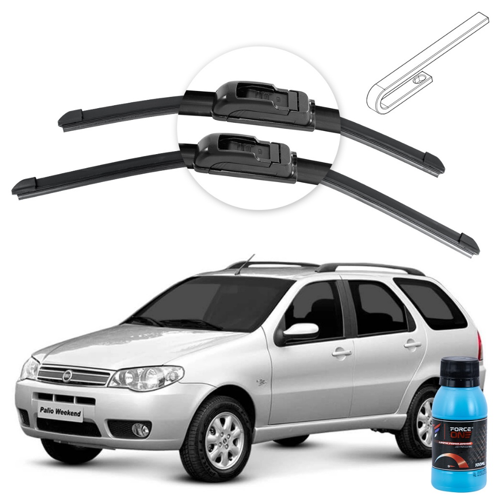 Palheta Limpador de Parabrisa Fiat Palio Weekend G3 ano 04 a 07 Universal em Oferta na Shopee