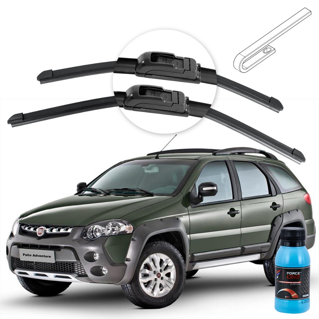 Palheta Limpador de Parabrisa Fiat Palio Adventure G3 ano 04 a 07 Universal em Oferta na Shopee