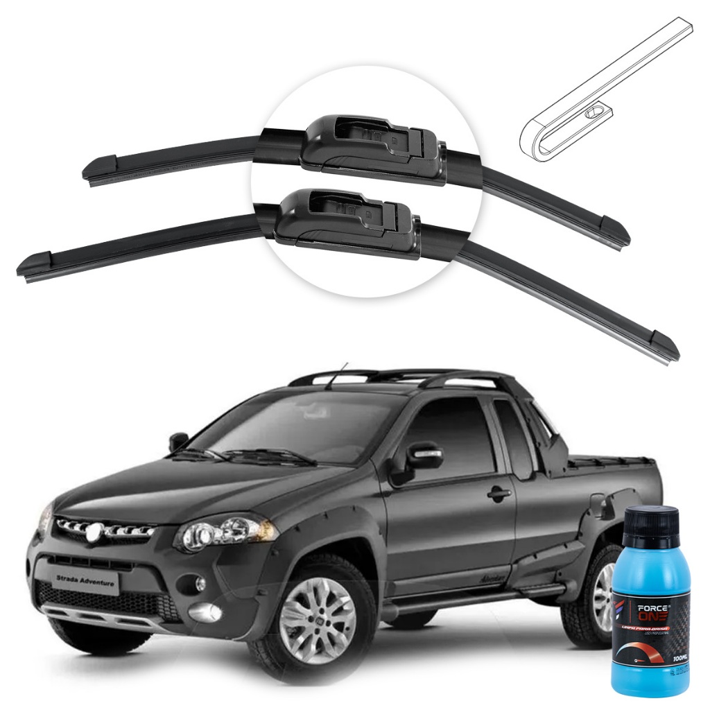 Palheta Limpador de Parabrisa Fiat Strada ano 96 a 20 Universal em Oferta na Shopee