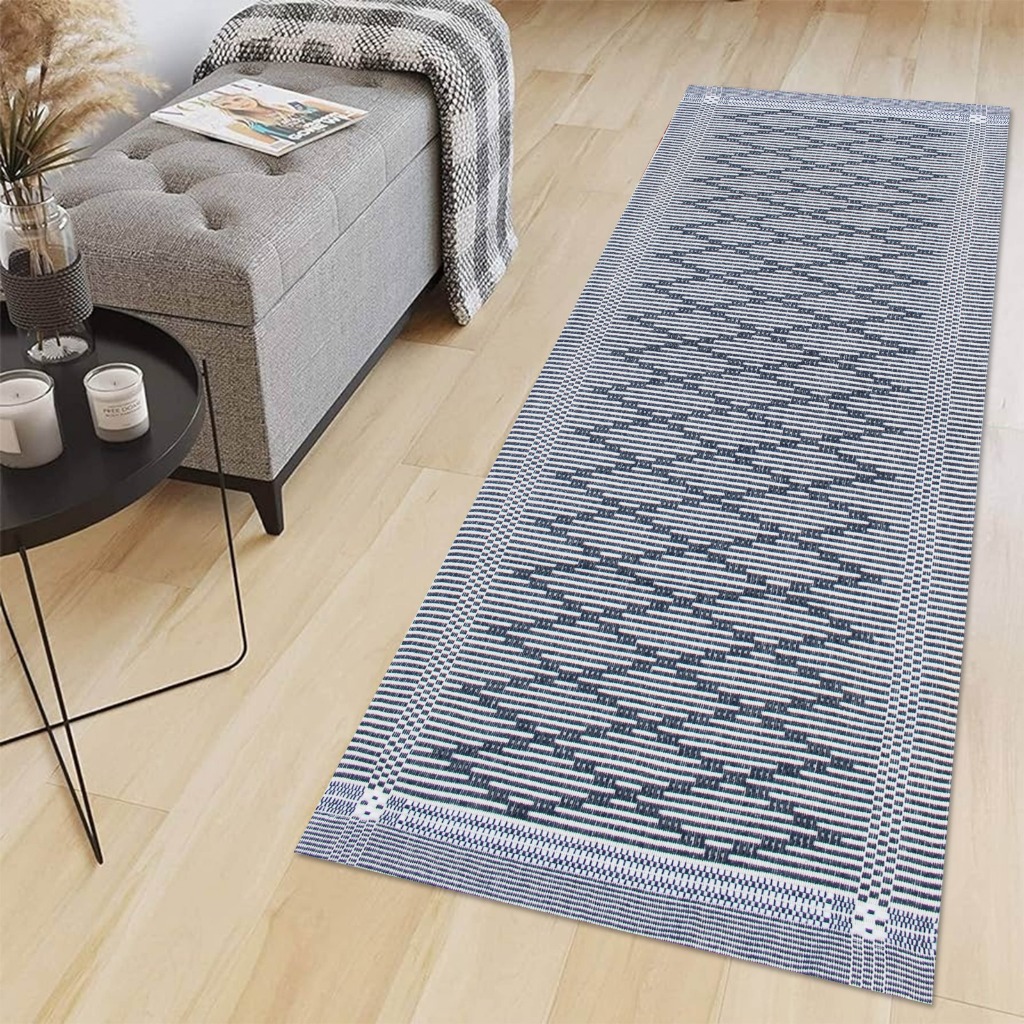 Tapete Passadeira Safira Algodão 0,47 X 1,44 Cozinha Corredor