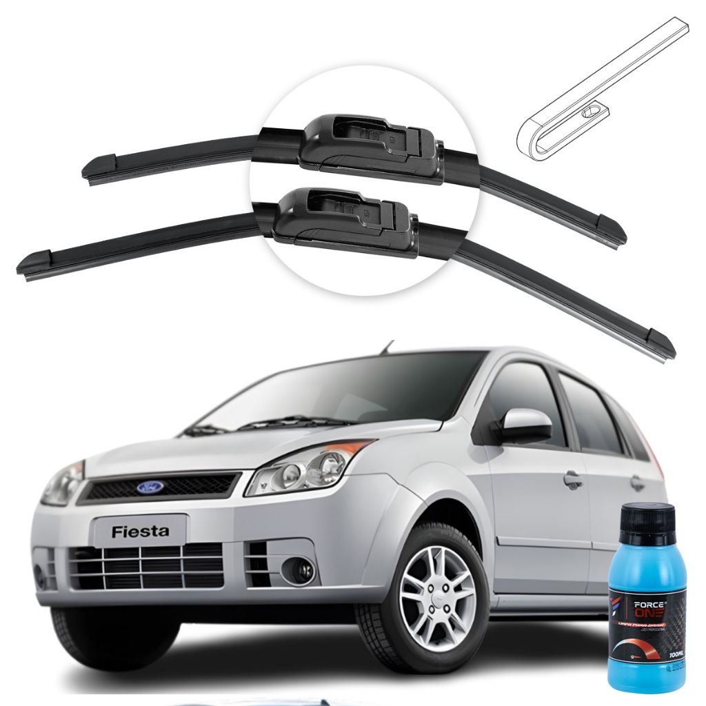 Palheta Limpador de Parabrisa Ford Fiesta Sedan II ano 05 a 11 Universal em Oferta na Shopee