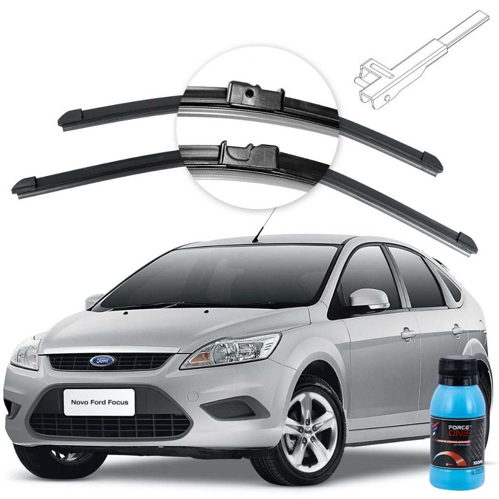 Palheta Limpador de Parabrisa Ford Focus Hatch II ano 08 a 13 Especifica em Oferta na Shopee