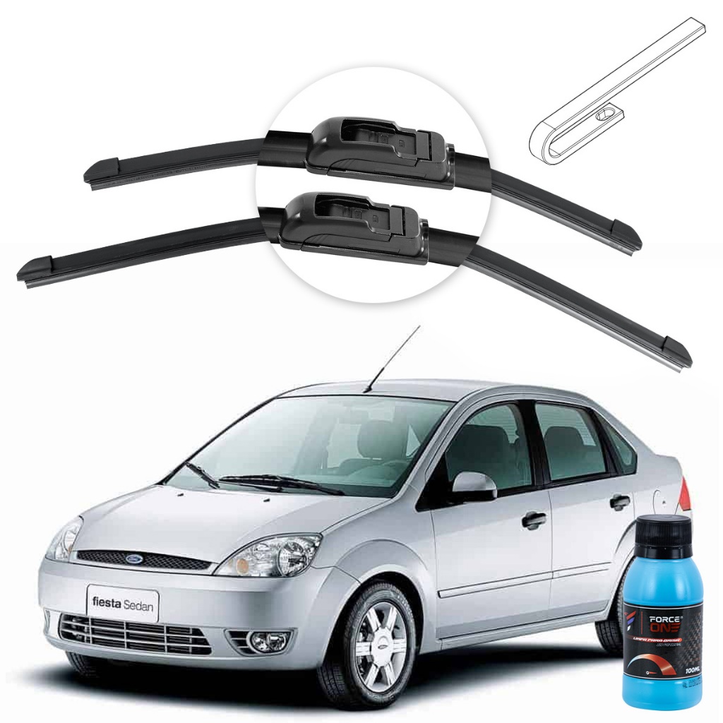 Palheta Limpador de Parabrisa Ford Fiesta Sedan I ano 01 a 04 Universal em Oferta na Shopee