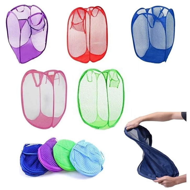 Cesto organizador multiuso flexível  30 x 50 grande  brinquedos roupas varias utilidades.