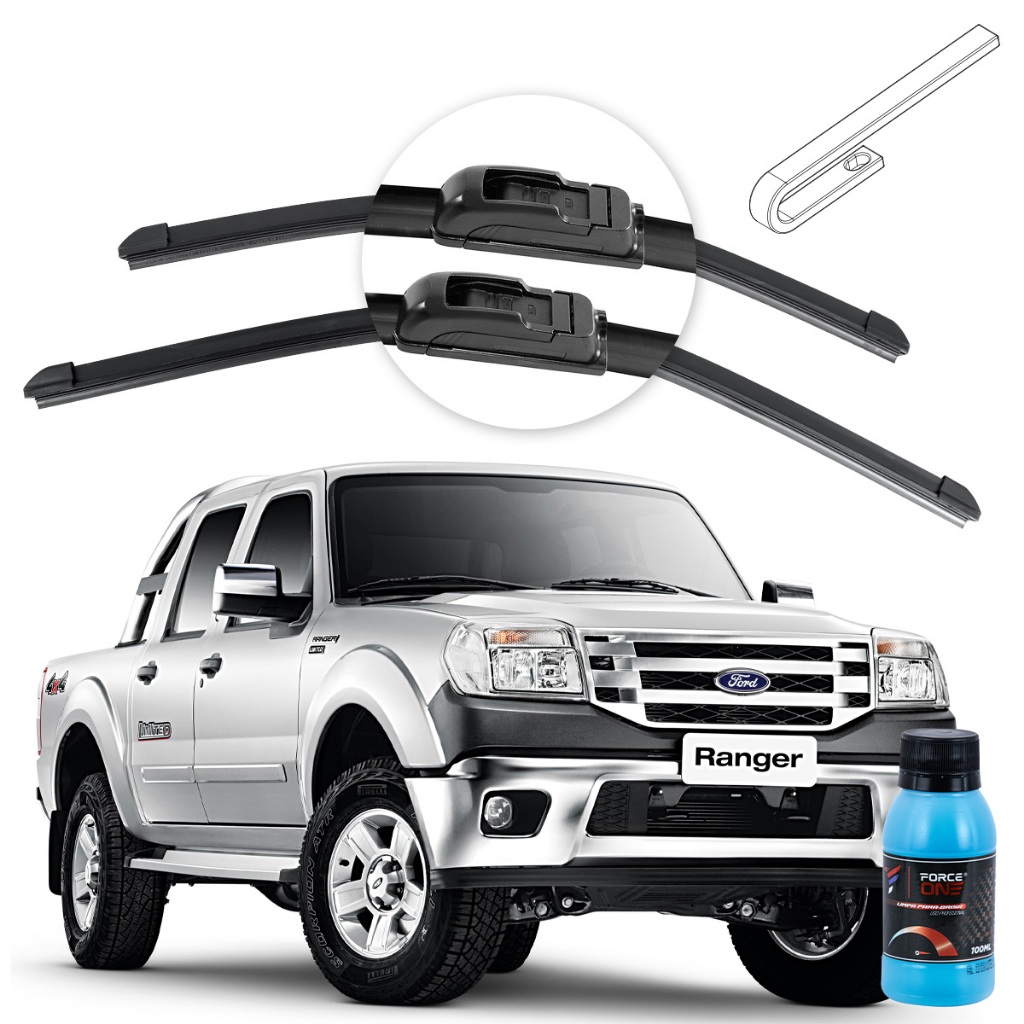 Palheta Limpador de Parabrisa Ford Ranger ano 94 a 12 Universal