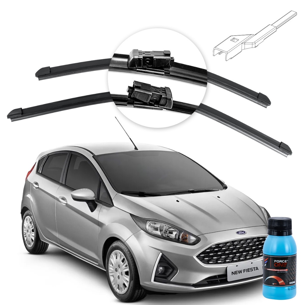 Palheta Limpador de Parabrisa Ford New Fiesta ano 11 a 19 Especifica em Oferta na Shopee