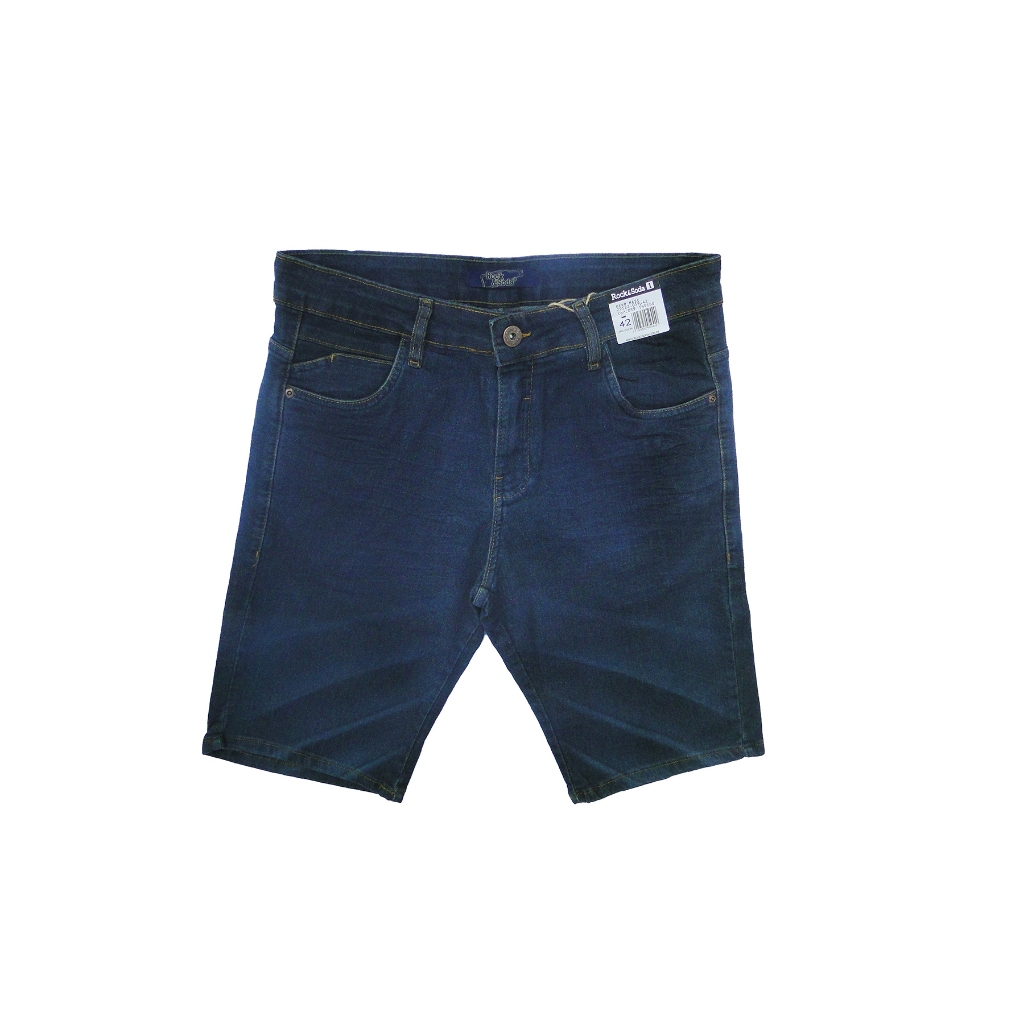 Bermuda Jeans Premium Masculina Slim Fit com Elastano - Tecido Premium de Qualidade marca Rock Soda