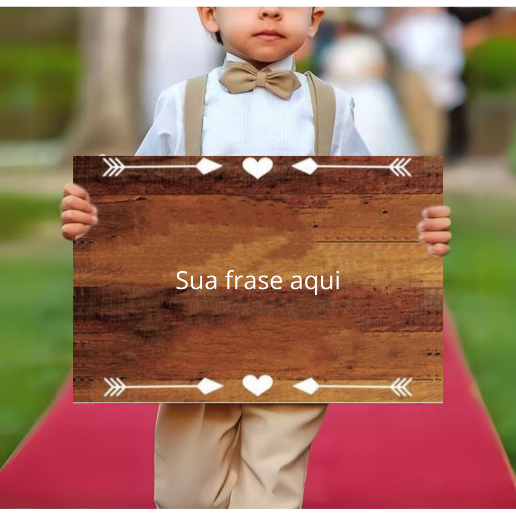 Plaquinha Para Casamento Á Frase Dos Noivos Personalizada Sua Frase