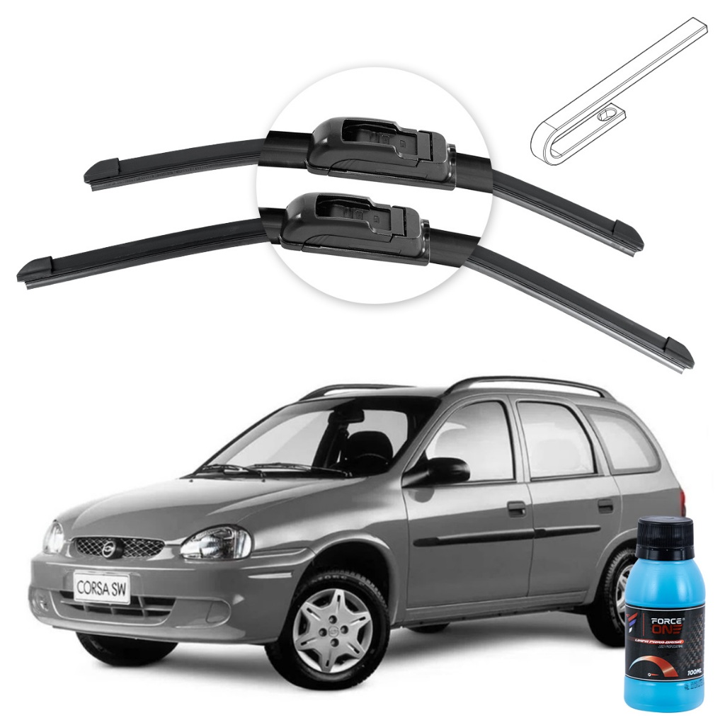 Palheta Limpador de Parabrisa Chevrolet Corsa Wagon ano 96 a 02 Universal em Oferta na Shopee