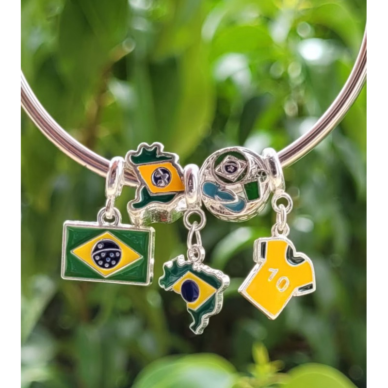 Berloque Mapa Do Brasil | Pingente | Beads Separador Pingente para vivara Life Live