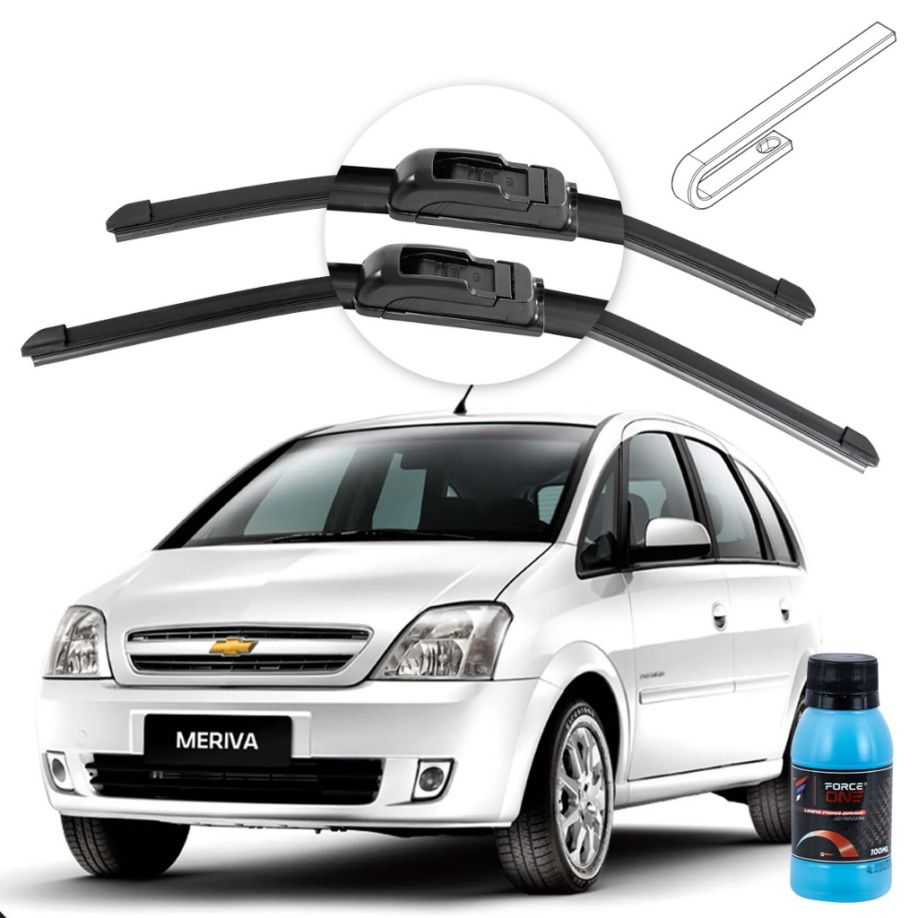 Palheta Limpador de Parabrisa Chevrolet Meriva ano 04 a 12 Universal em Oferta na Shopee