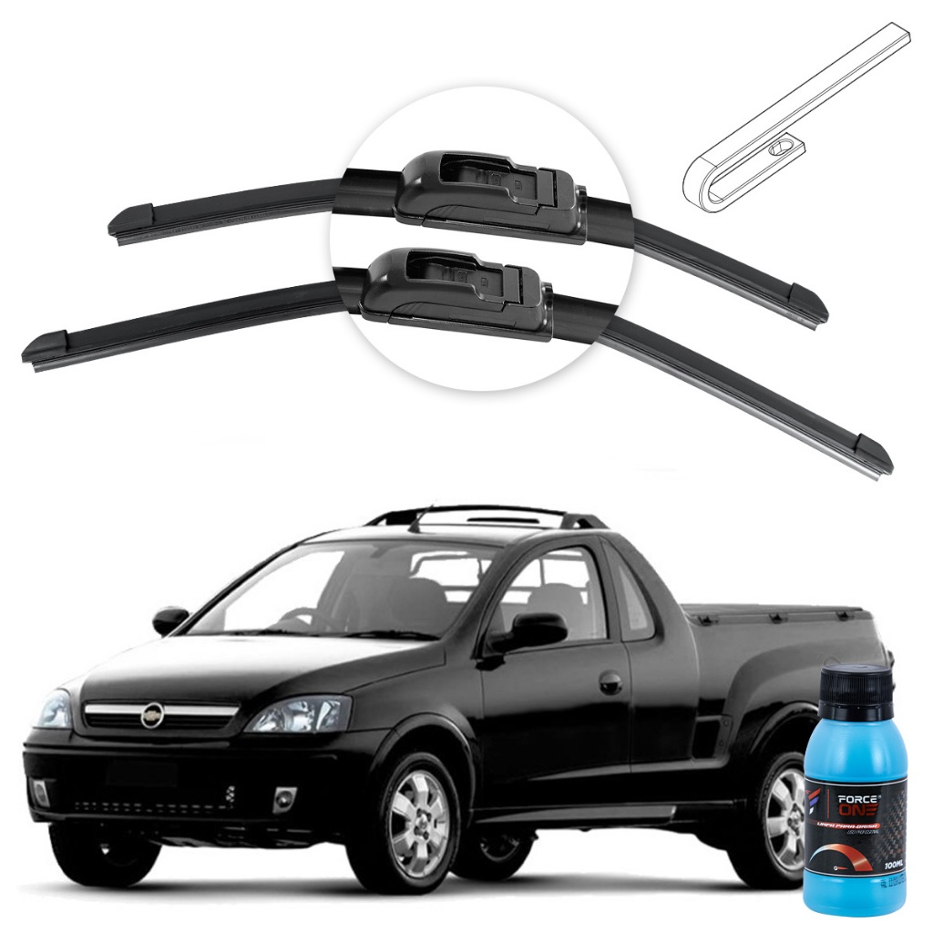 Palheta Limpador de Parabrisa Chevrolet Montana ano 03 a 10 Universal em Oferta na Shopee