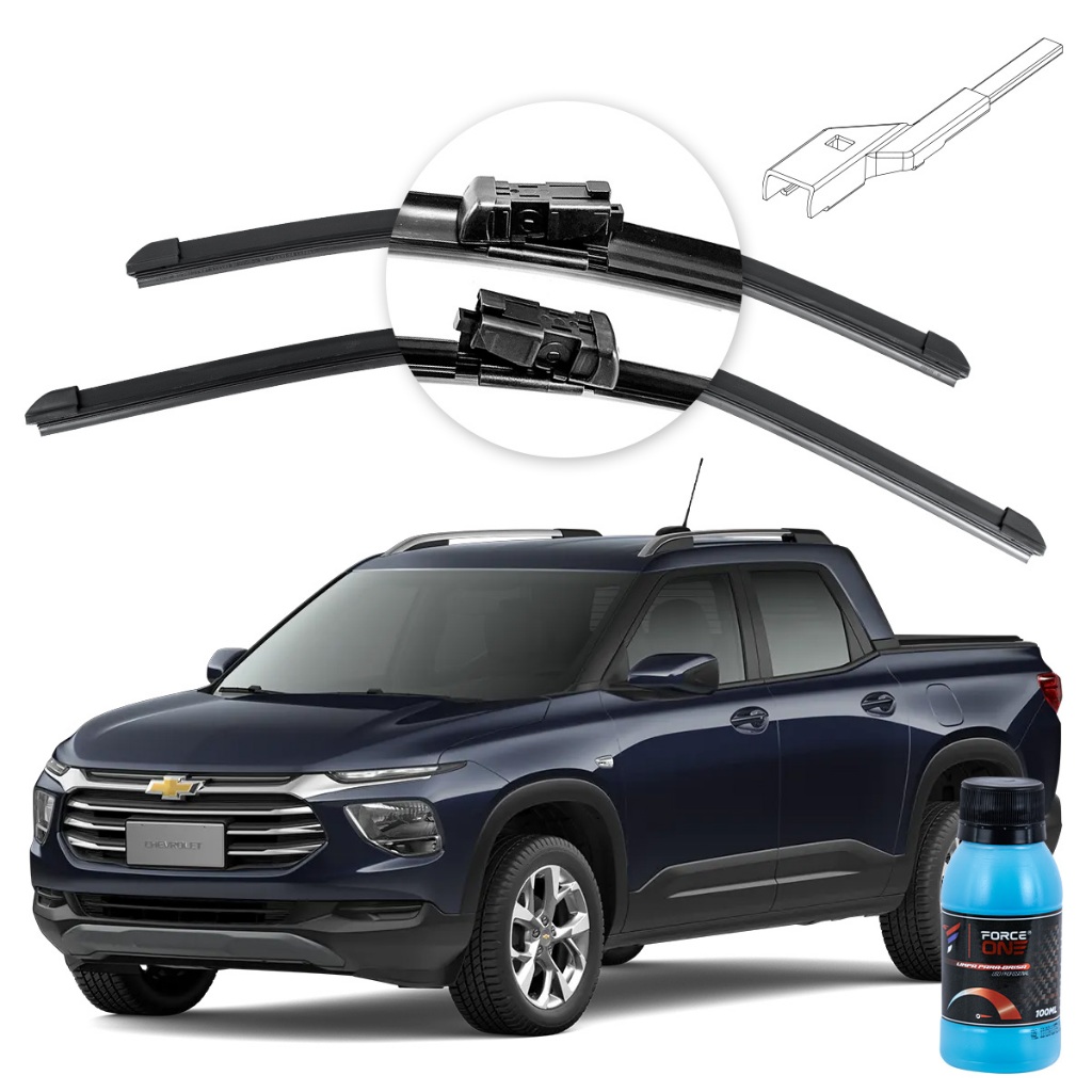 Palheta Limpador de Parabrisa Chevrolet Montana ano 23 a 2024 em Oferta na Shopee