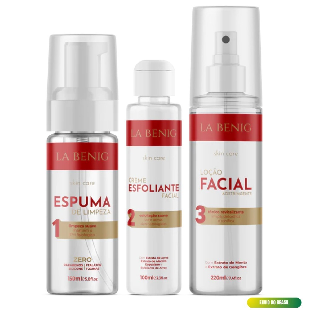 Kit Higinização La Benig Skin Care - Envio do Brasil