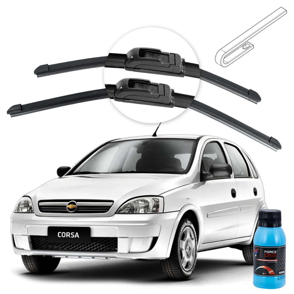 Palheta Limpador de Parabrisa Chevrolet Corsa Hatch ano 04 a 12 Universal