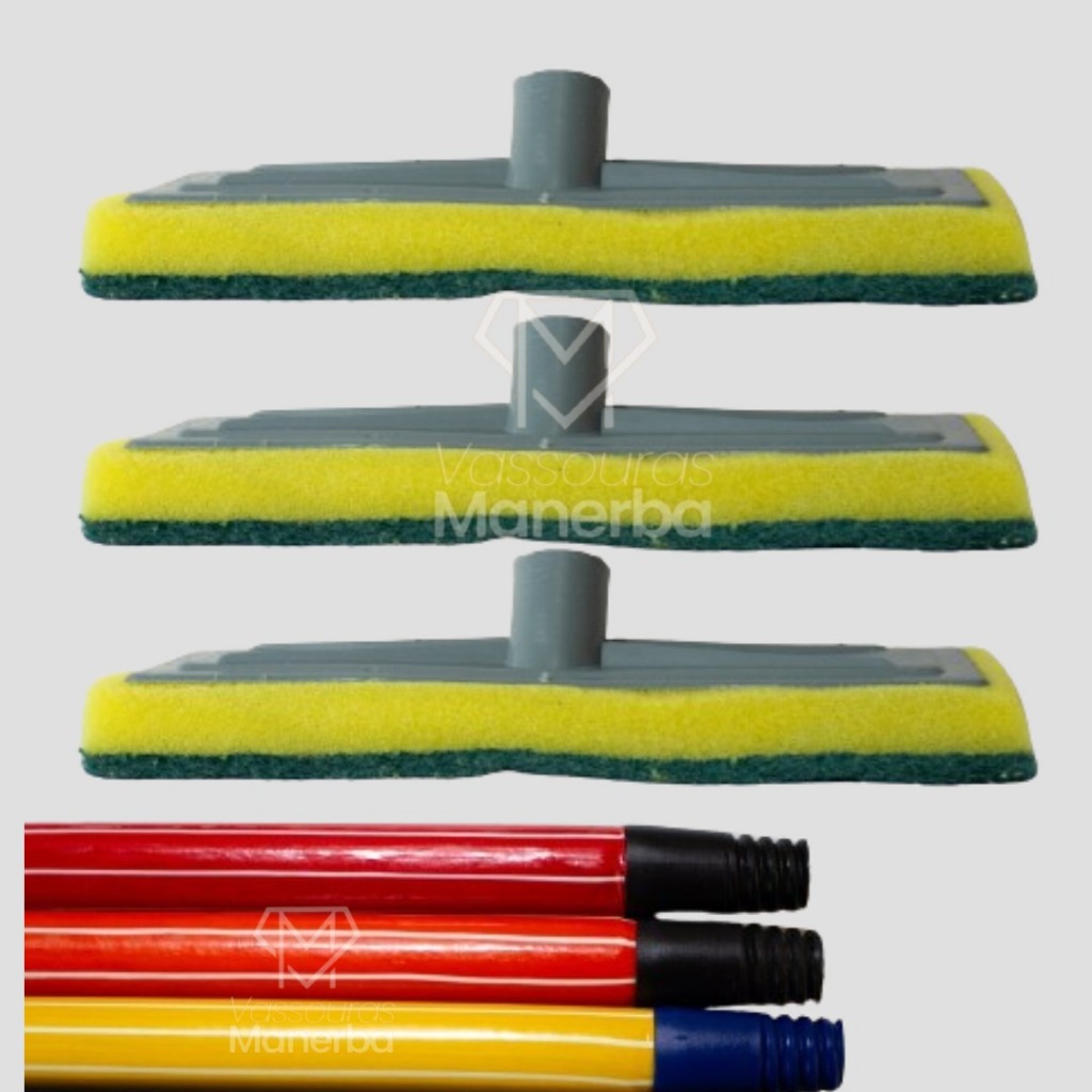 KIT - 3 LAVA AZULEJO COM 3 CABOS em Oferta na Shopee