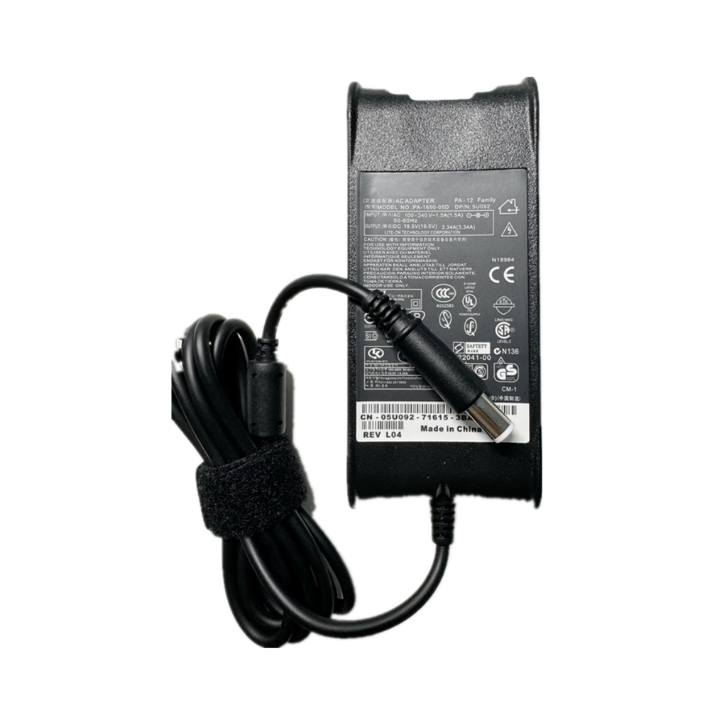 FONTE compatível 65w PARA NOTEBOOK  DELL 19,5V 3.34A  Inspiron - Vostro - Latitude
