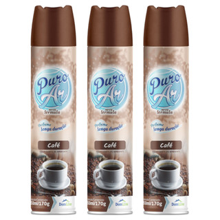 Kit Odorizante de Ambiente Puro Ar Café 350ml Odorizador de ambiente Bom Ar Spray