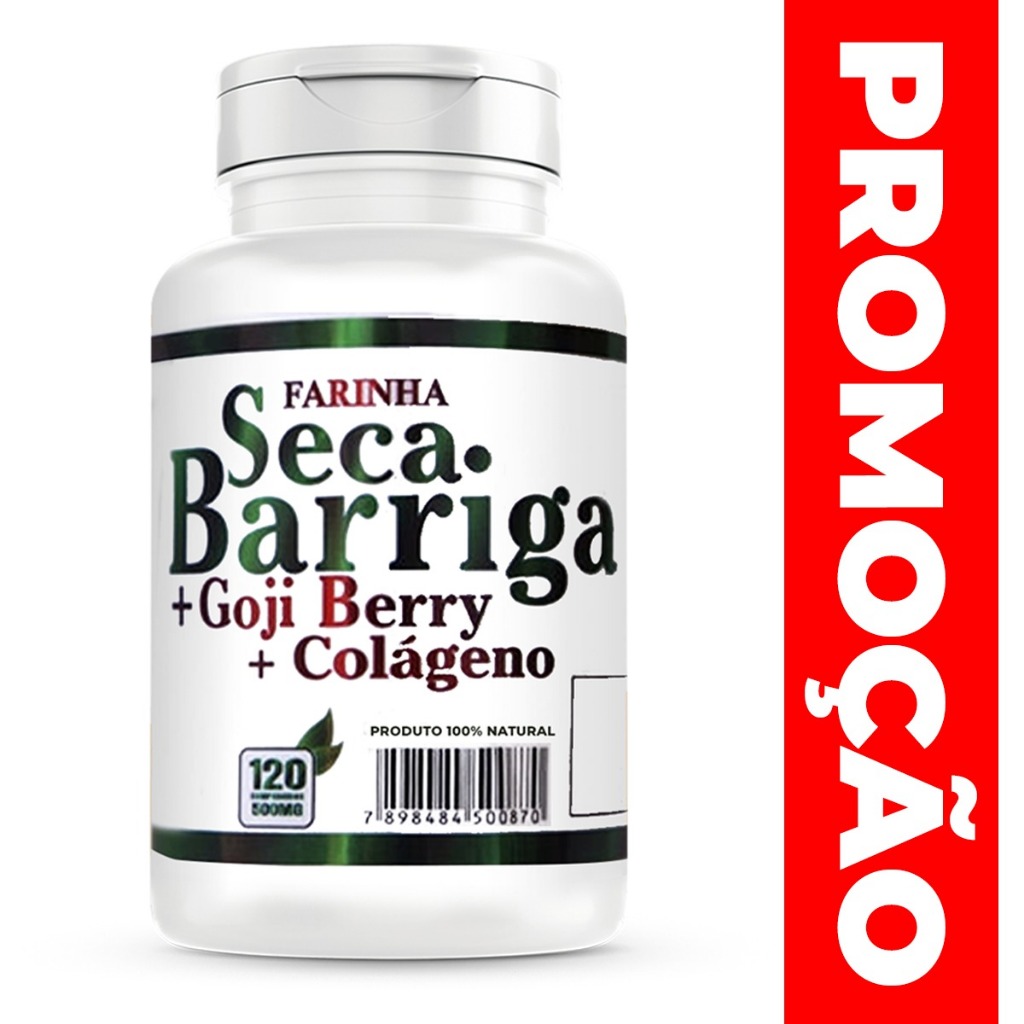 Farinha Seca Goji Berry e Colágeno Rico em Fibras 120 comprimidos
