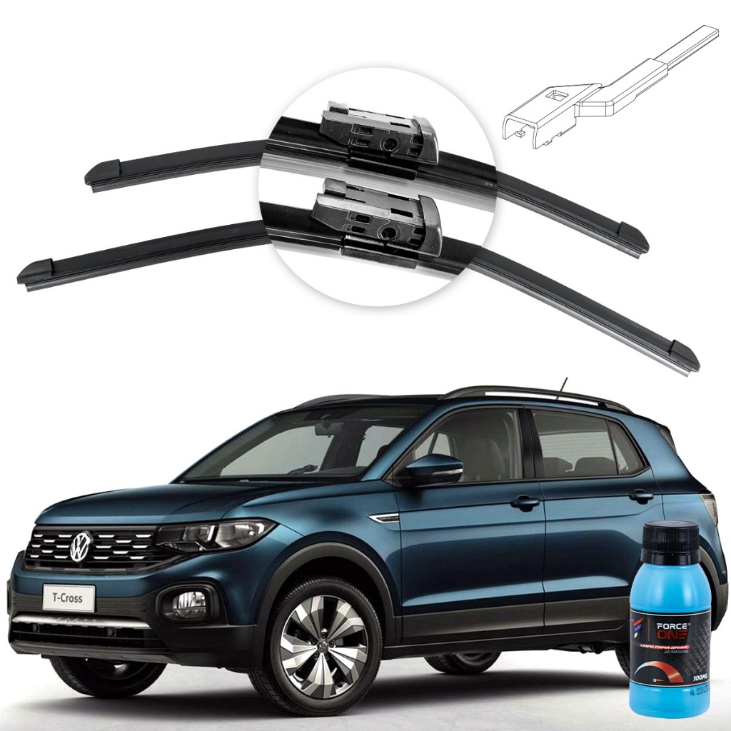 Palheta Limpador de Parabrisa Volkswagen T-Cross ano 19 a 2024 em Oferta na Shopee