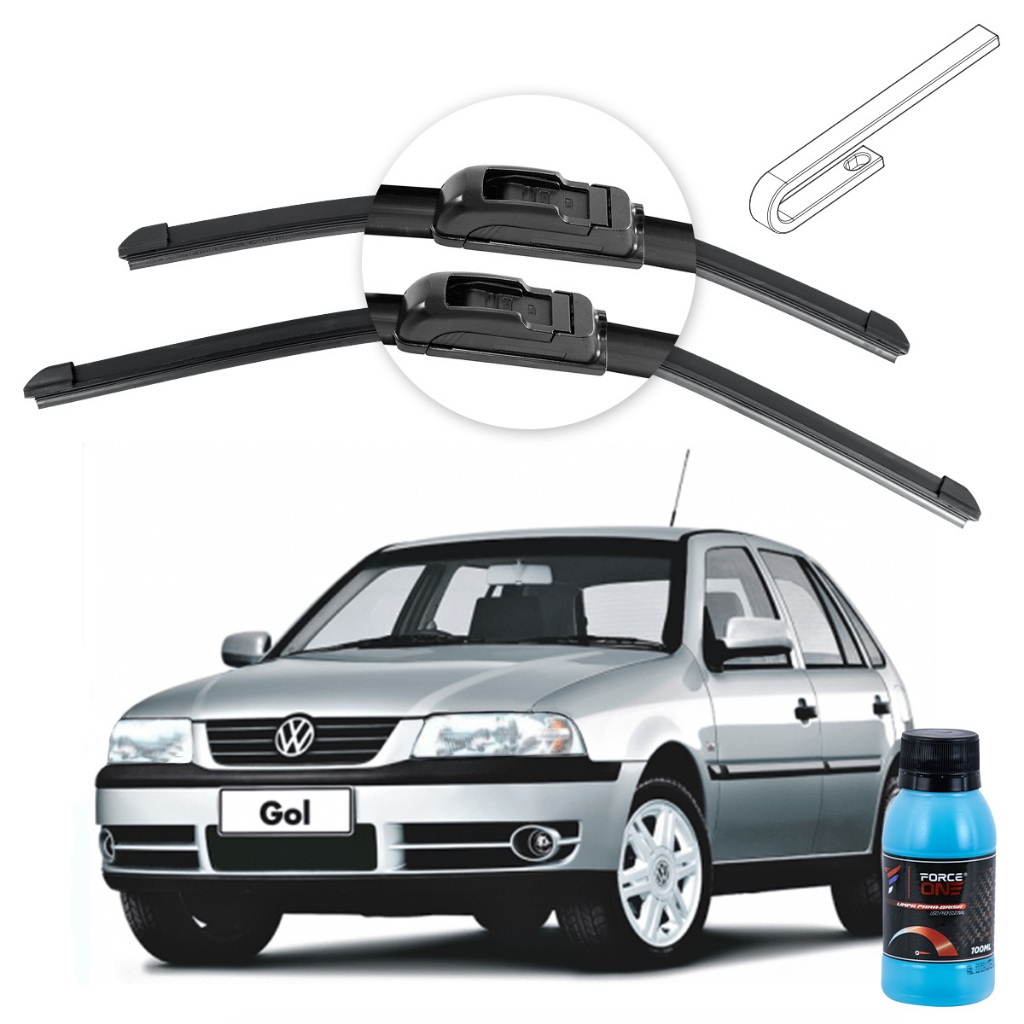 Palheta Limpador de Parabrisa Volkswagen Gol G3 ano 98 a 05 Universal em Oferta na Shopee