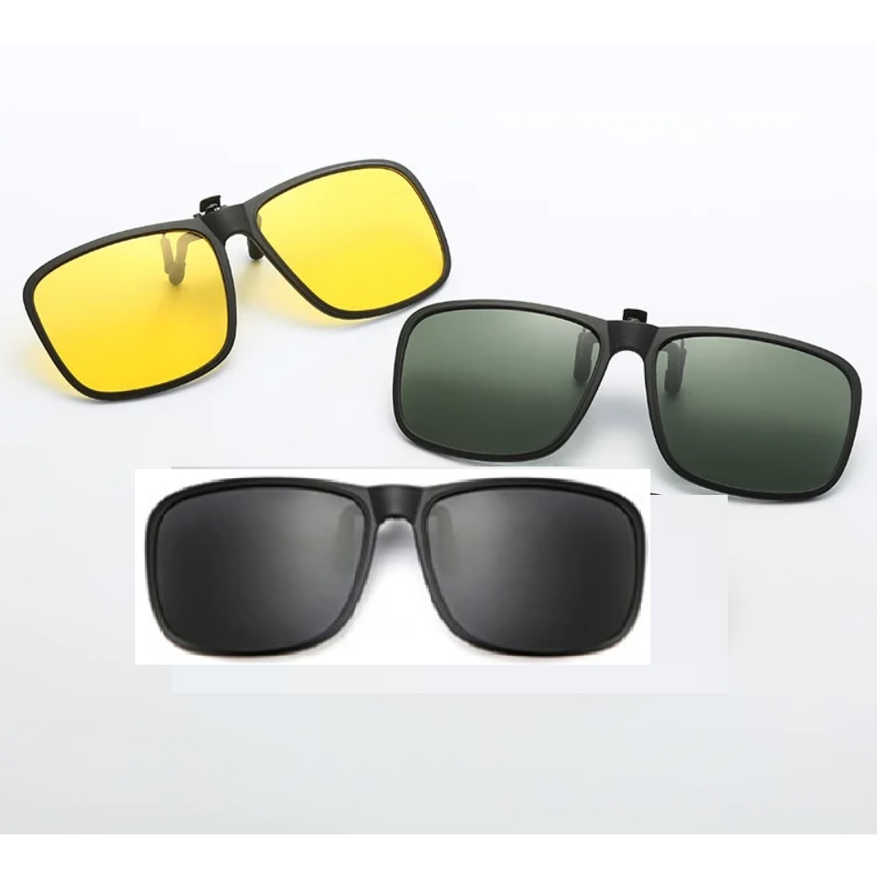 Lentes Clip on de Sobrepor Óculos de Grau Masculino Feminino Clássico Polarizado + Proteção UV400 M25