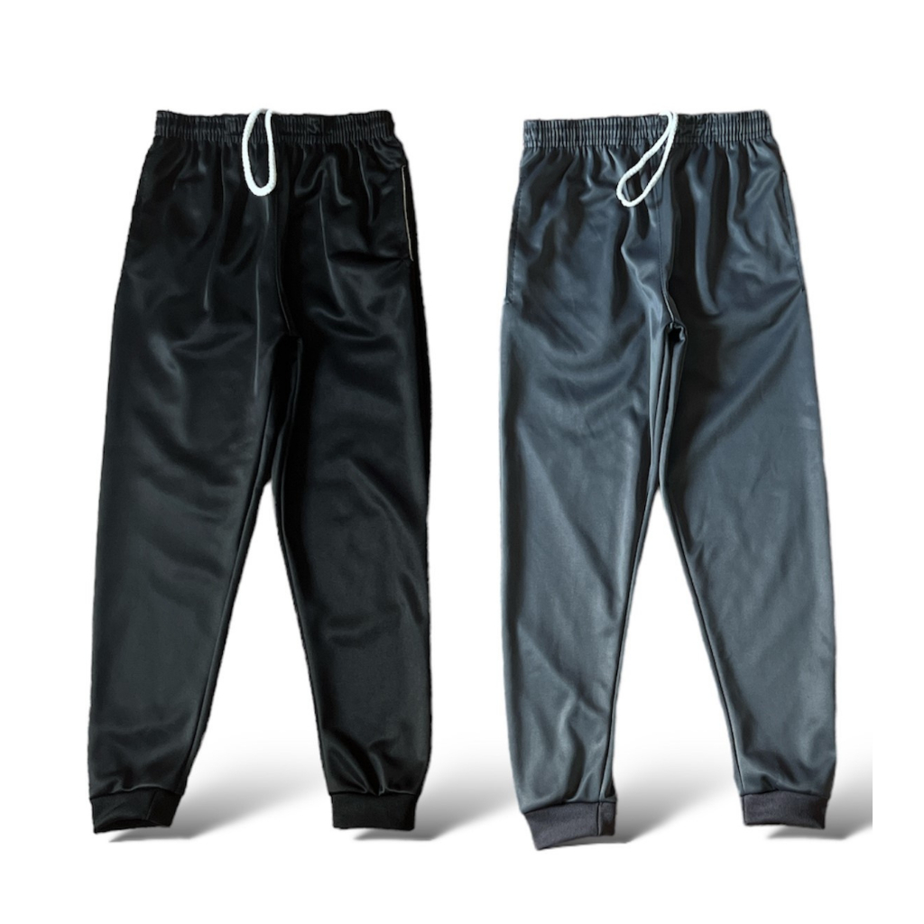 Kit 2 Calça Infantil Jogger Menino Forrada Juvenil Reforçada  2 Ao 16 Preto e Cinza