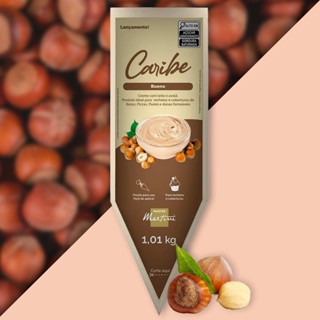 Recheio Creme  Caribe Master Martini 1,01kg Sabores -  Bueno - Leitinho - Creme cacau c Avelã - Avelã com Cacau em Oferta na Shopee