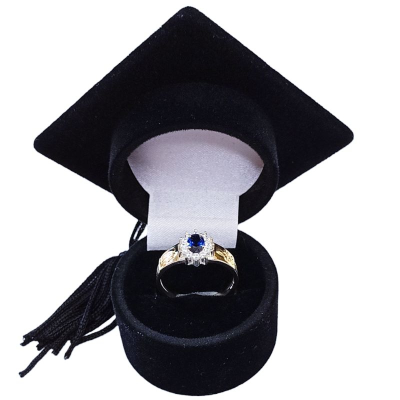 ANEL FORMATURA PEDAGOGIA / ANEL DE FORMATURA PRATA 950  COM EMBLEMA EM OURO 18K ( 750 )