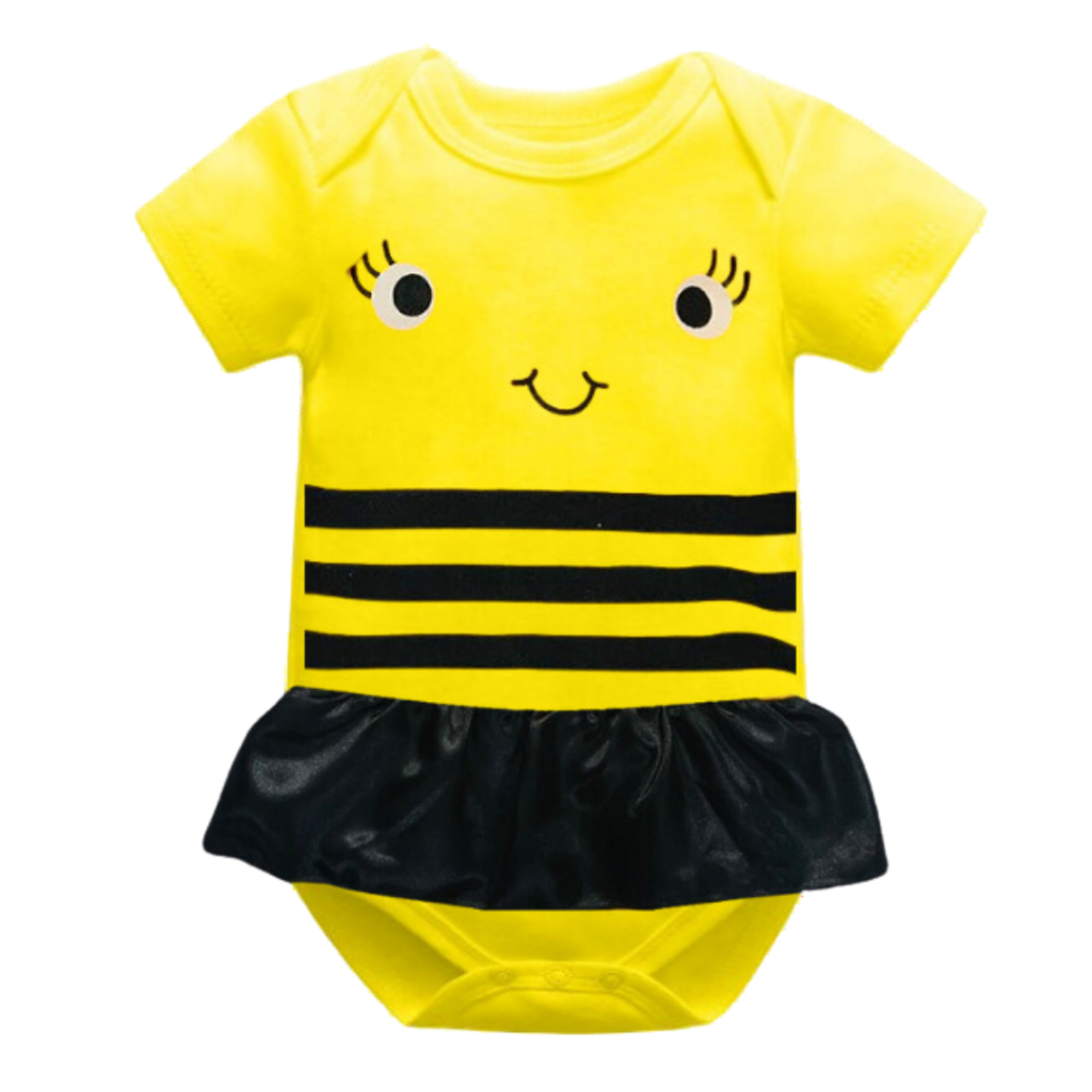 Body Bebe Abelhinha Macacao Tematico Infantil Personagens Fantasia Mesversario Bori bory