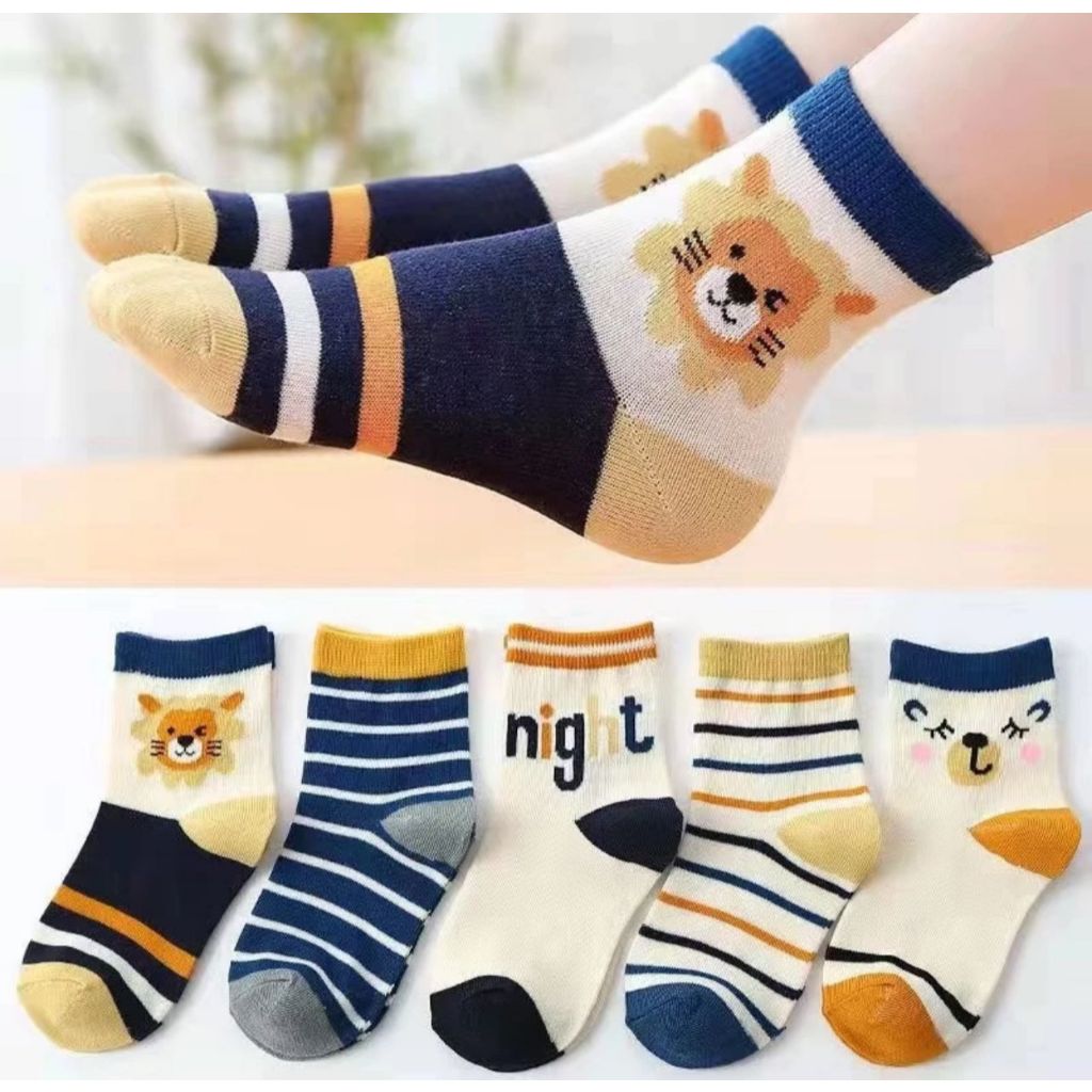 Kit com 18 Pares Meias Infantil com algodão MEININO