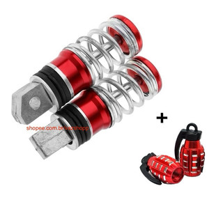 Pedaleira Pedal Moto Esportiva Mola Universal + Tampa Bico Pneu
