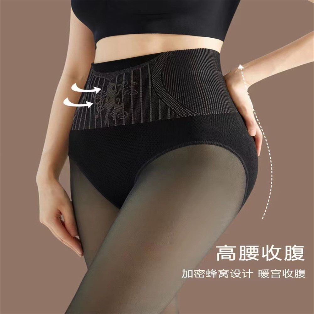 Meia Calça Translucida Legging Flanelada Térmica Cintura Alta Adulto Tamanho Único / Preta Meia em Oferta na Shopee