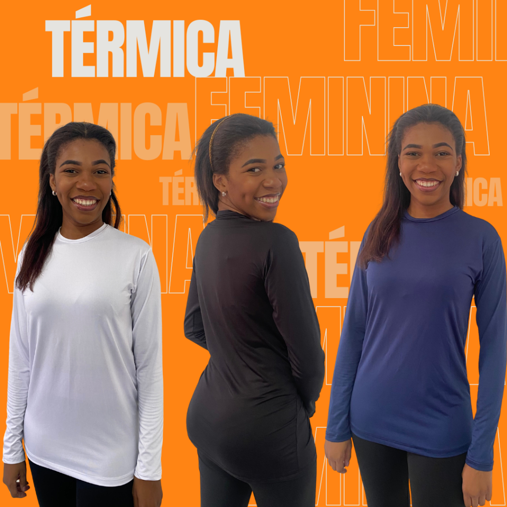 Camisa Térmica feminina Segunda Pele proteção Uv50+ proteção contra raio solares/ envio imediato