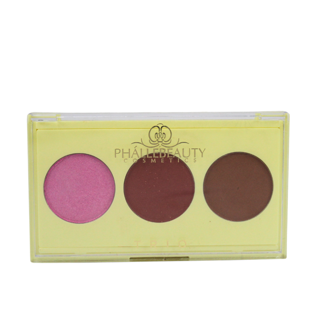 Paleta Trio Contorno , Iluminador e Blush PhálleBeauty PH0321 em Oferta na Shopee